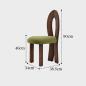 Preview: 360Home Esszimmerstuhl aus Stoff und Holz stuhl sessel